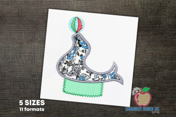 A Circus Seal Embroidery Design for Real-World Projects