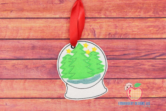 A Cozy Review of the Snow Globe Christmas Tree Embroidery Design