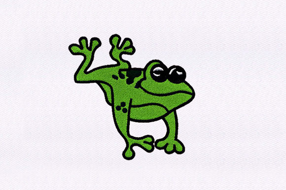 A Designer’s Review of the “Happily Frog” Embroidery Design