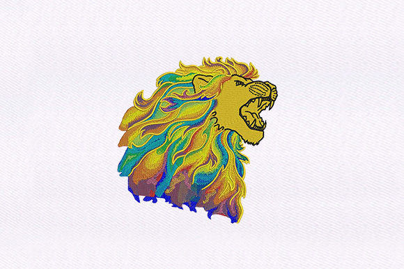 Adding a Fierce Lion to Your Holiday Embroidery Collection