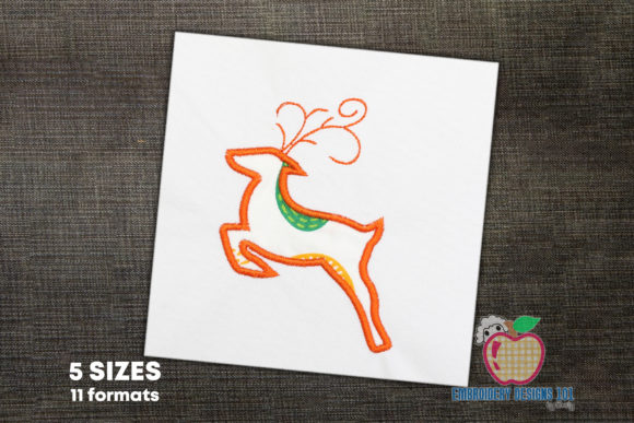 An Applique Reindeer Design for Dynamic Holiday Projects