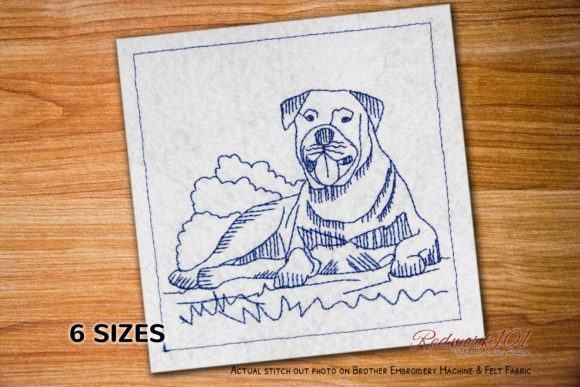 An Embroidery Designer's Review of Rottweiler Lineart