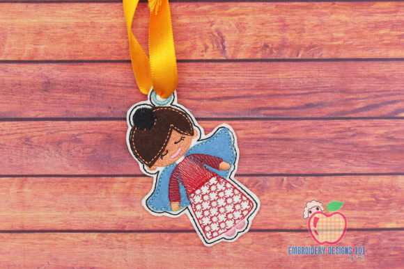 Christmas Angel Doll: A Festive In-The-Hoop Ornament