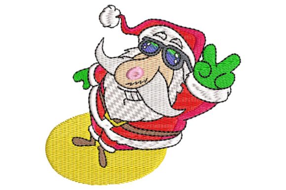 Cool Santa: A Festive Embroidery Design Review for Craft Fairs