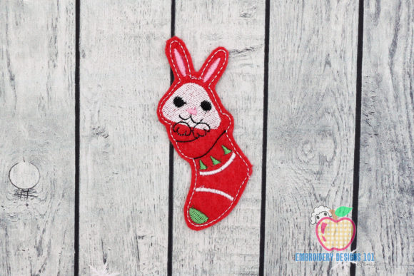 Cute Christmas Bunny Ornament Embroidery Review