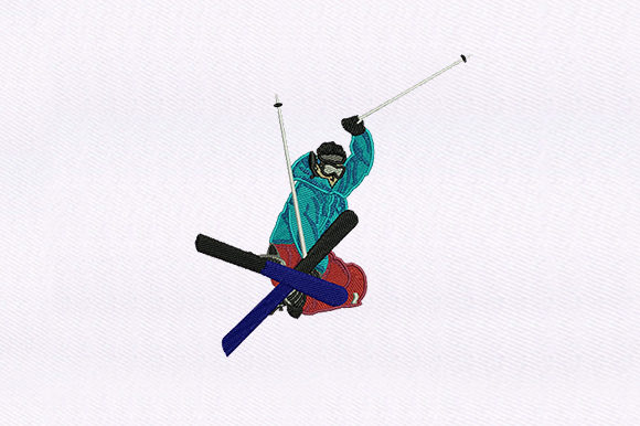 Mountain Skier Embroidery Design: A Business-Friendly Review