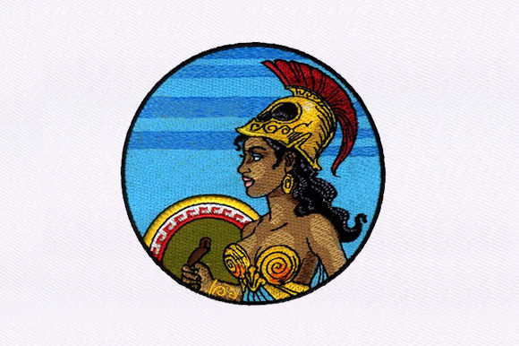 Real Project Review: Warrior Princess Embroidery Design