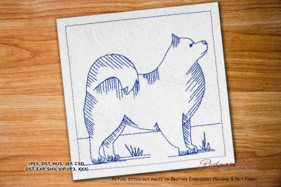 Samoyed Dog Embroidery Review for Small Business Merch