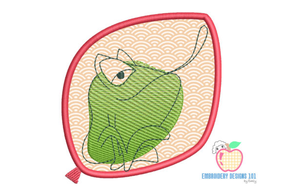 The Frog on the Leaf: A Seasonal Embroidery Gem